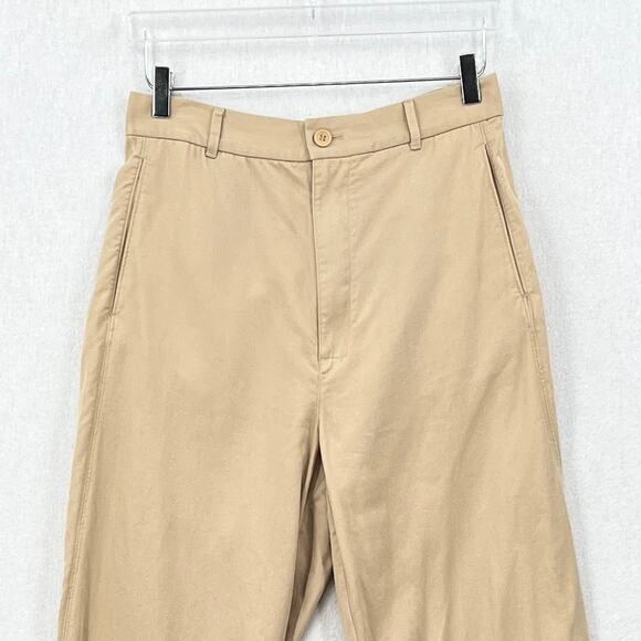 COS Straight Leg Twill Chino pants Men 30R Light Tan Elastic Pockets Lightweight - Picture 3 of 13